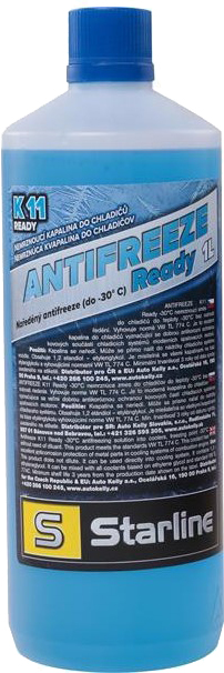 Охолоджувальна рідина STARLINE G11, готова, синій, -30°С, 1 л (NA K11READY-1)